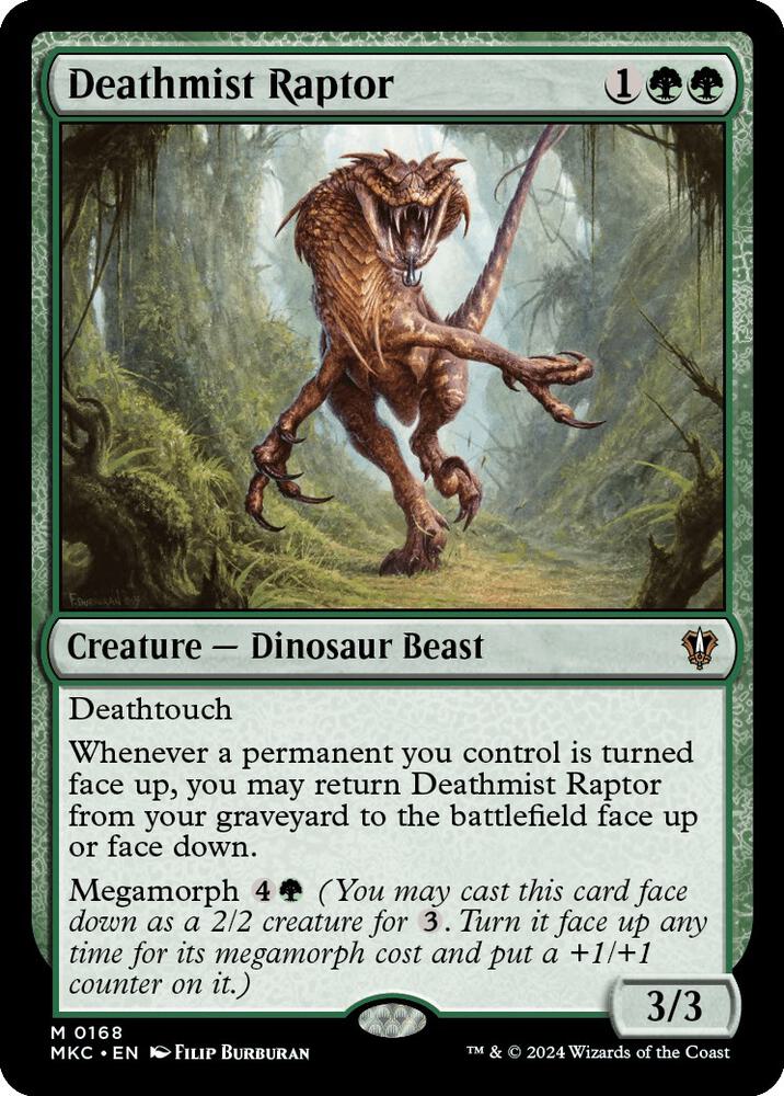 Deathmist Raptor 168 (Commander: Murders at Karlov Manor)  | Good Games Adelaide SA