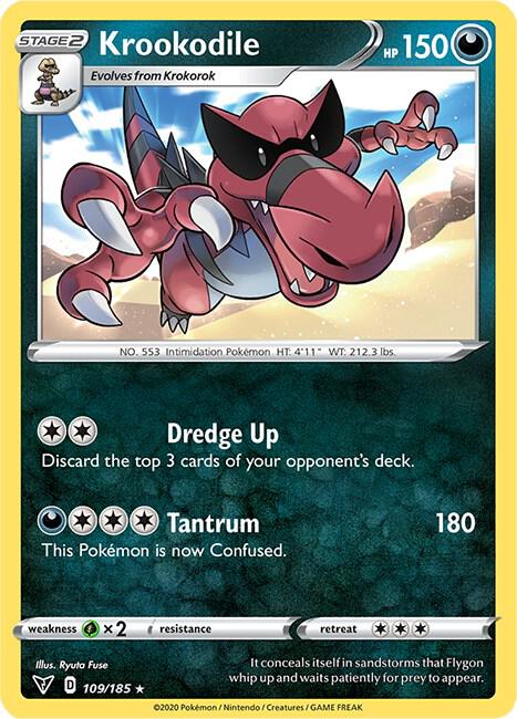 Krookodile 109/185 (SWSH04: Vivid Voltage)  | Good Games Adelaide SA