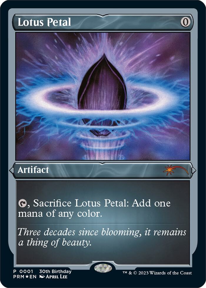 Lotus Petal Foil Etched 1 (Unique and Miscellaneous Promos)  - Foil | Good Games Adelaide SA
