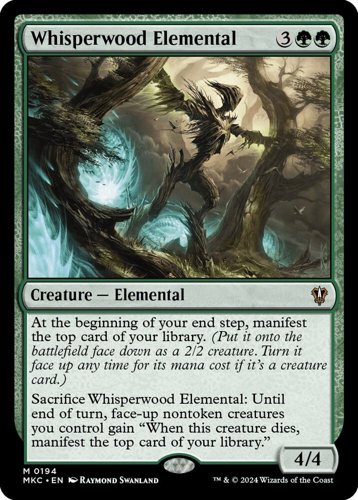 Whisperwood Elemental 194 (Commander: Murders at Karlov Manor)  | Good Games Adelaide SA