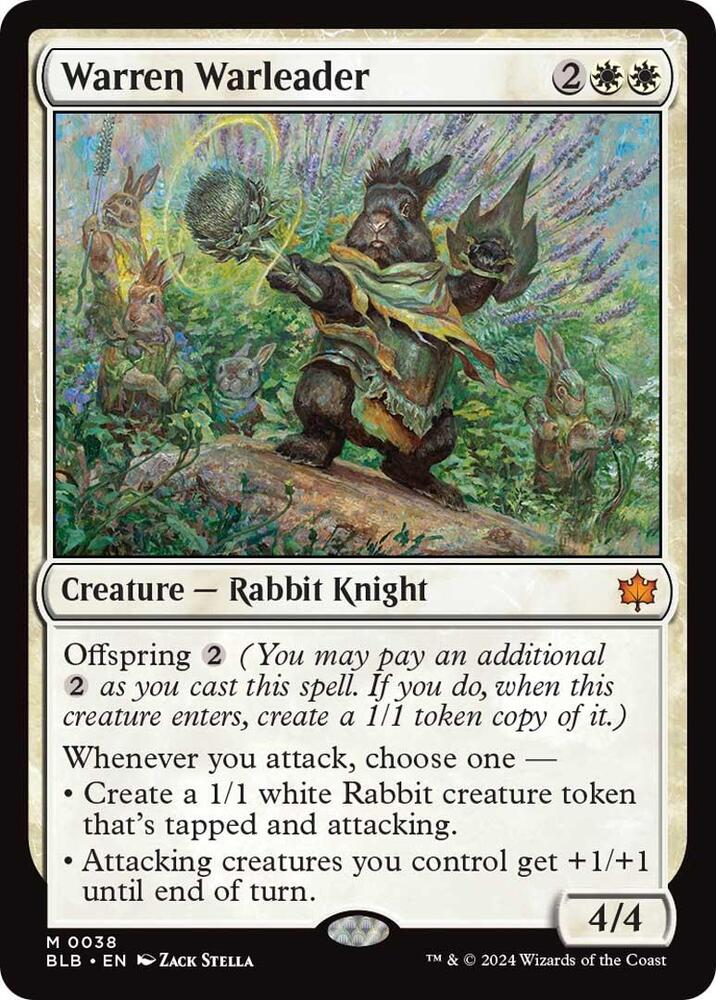 Warren Warleader 38 (Bloomburrow)  - Foil | Good Games Adelaide SA