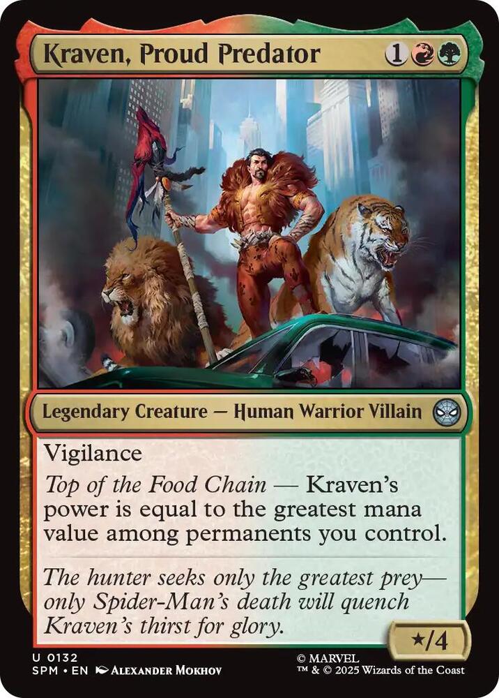 Kraven, Proud Predator 132 (Marvel's Spider-Man)  - Foil | Good Games Adelaide SA
