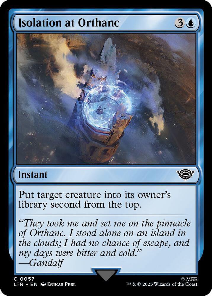 Isolation at Orthanc 57 (Universes Beyond: The Lord of the Rings: Tales of Middle-earth)  | Good Games Adelaide SA