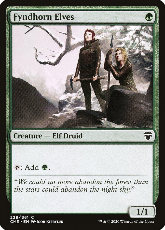 Fyndhorn Elves 228 (Commander Legends)  - Foil | Good Games Adelaide SA