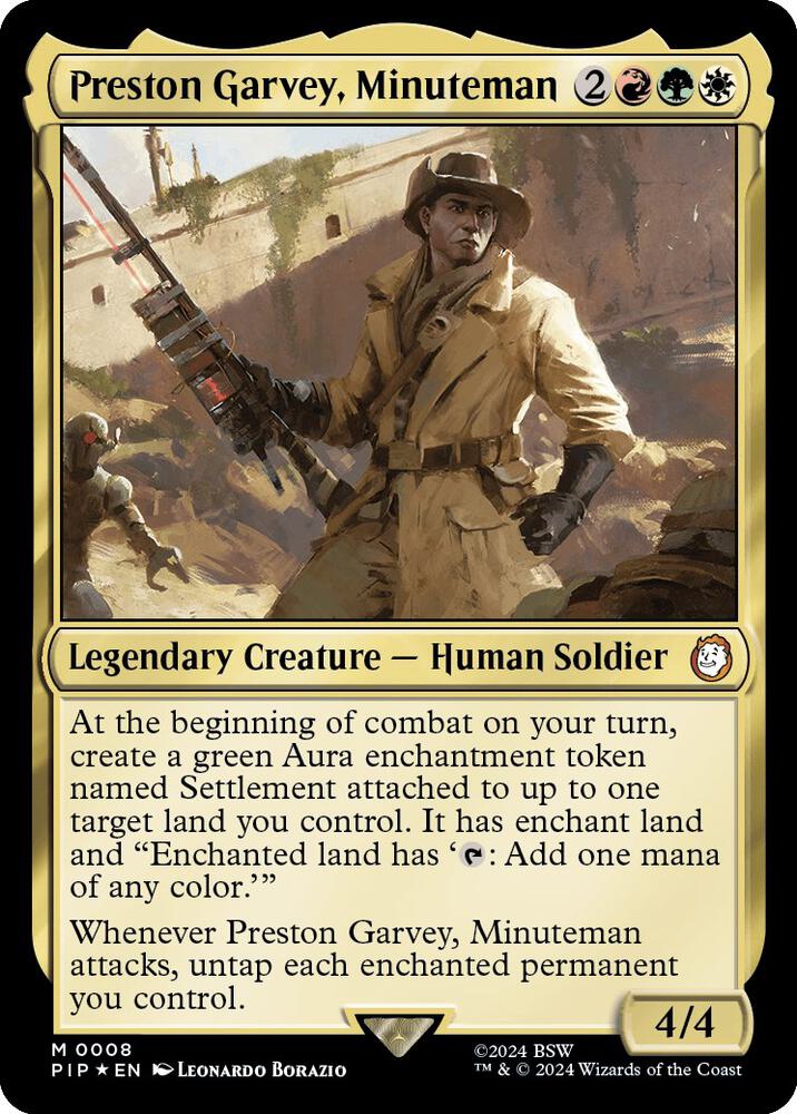 Preston Garvey, Minuteman 8 (Universes Beyond: Fallout)  - Foil | Good Games Adelaide SA