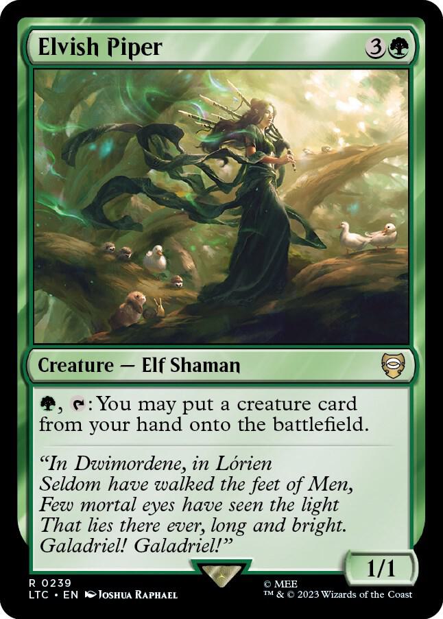 Elvish Piper 239 (Commander: The Lord of the Rings: Tales of Middle-earth)  | Good Games Adelaide SA