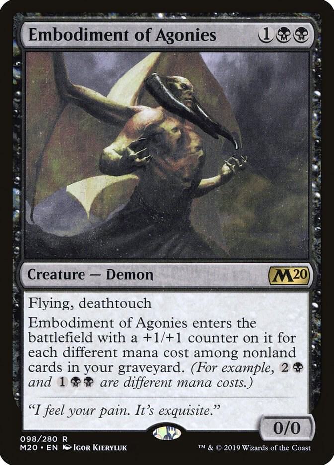 Embodiment of Agonies 98 (Core Set 2020)  - Foil | Good Games Adelaide SA