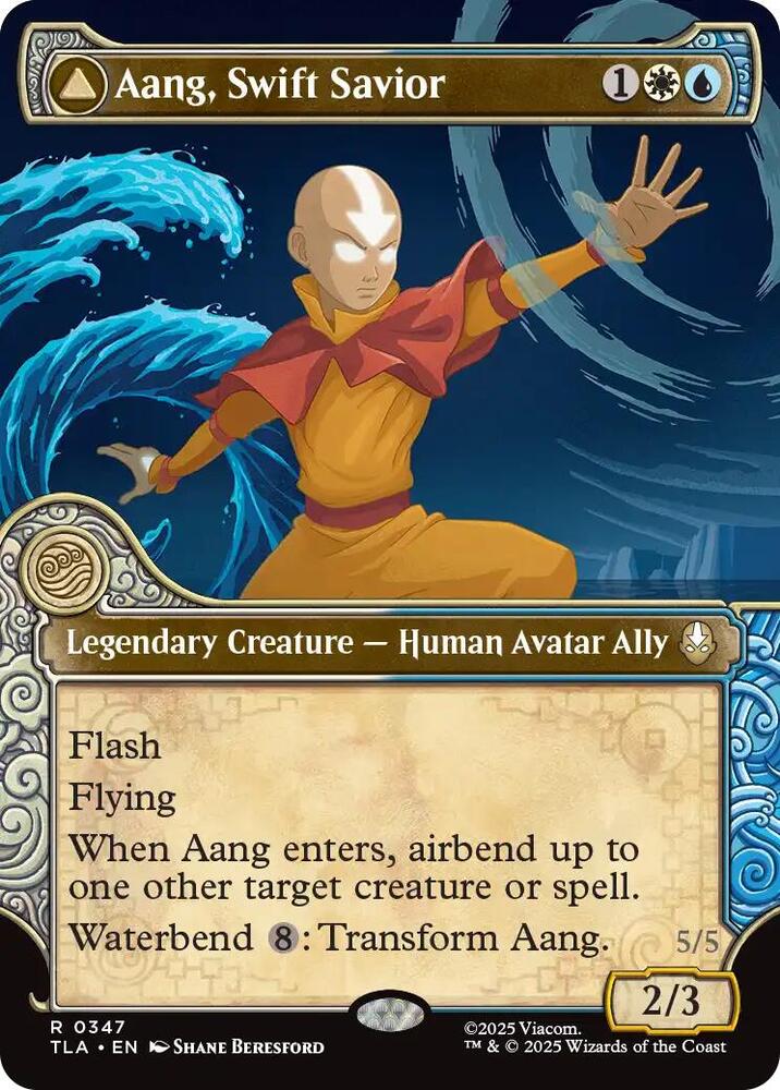 Aang, Swift Savior // Aang and La, Ocean's Fury 347 (Avatar: The Last Airbender)  | Good Games Adelaide SA