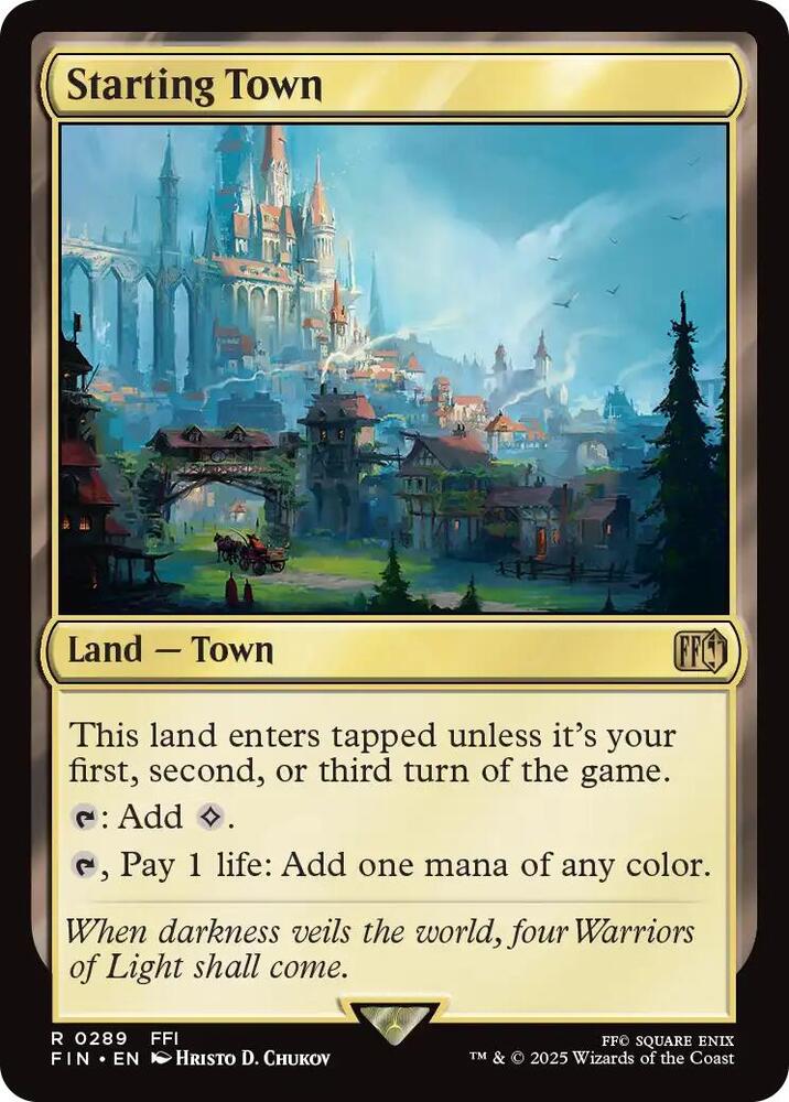 Starting Town 289 (FINAL FANTASY)  - Foil | Good Games Adelaide SA