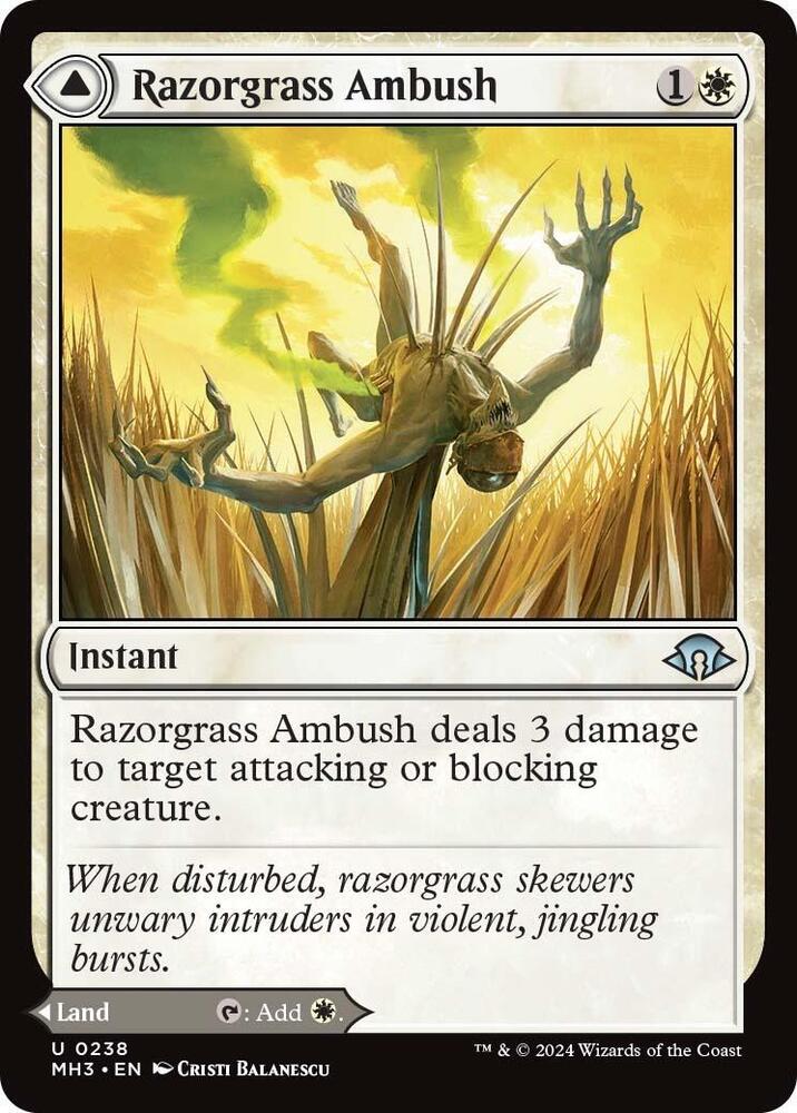 Razorgrass Ambush // Razorgrass Field 238 (Modern Horizons 3)  | Good Games Adelaide SA