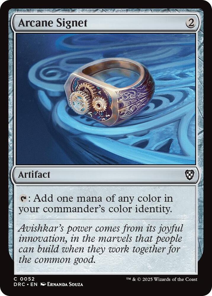 Arcane Signet 0052 52/187 (Commander: Aetherdrift)  | Good Games Adelaide SA