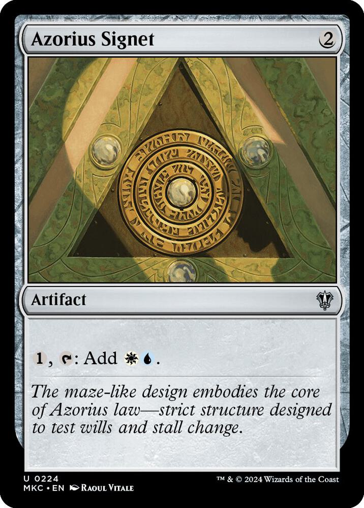 Azorius Signet 224 (Commander: Murders at Karlov Manor)  | Good Games Adelaide SA