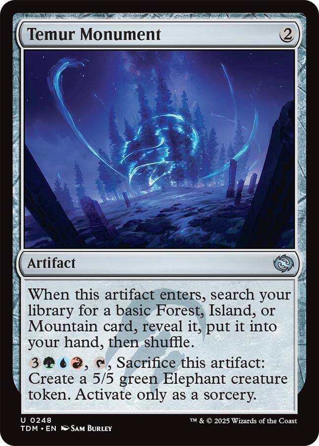 Temur Monument 248 (Tarkir: Dragonstorm)  - Foil | Good Games Adelaide SA
