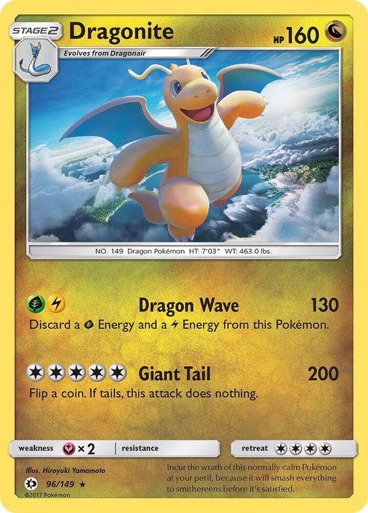 Dragonite 96/149 (SM Base Set)  - Holofoil | Good Games Adelaide SA