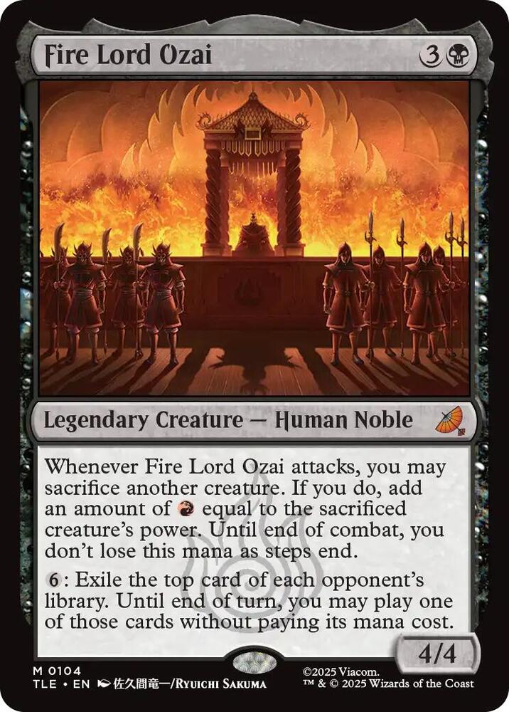 Fire Lord Ozai 104 (Avatar: The Last Airbender: Eternal-Legal)  | Good Games Adelaide SA