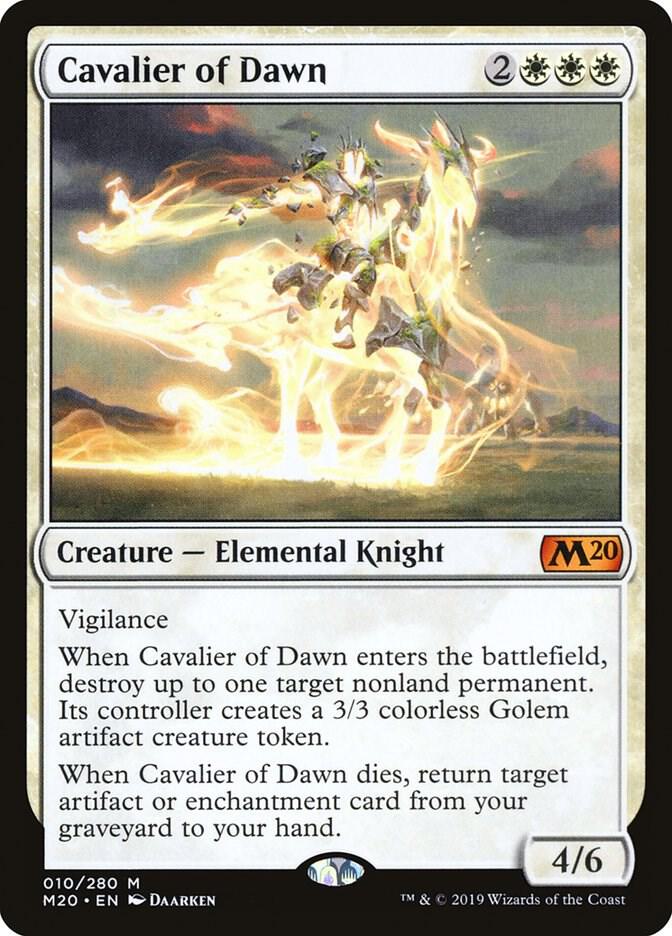 Cavalier of Dawn 10 (Core Set 2020)  | Good Games Adelaide SA
