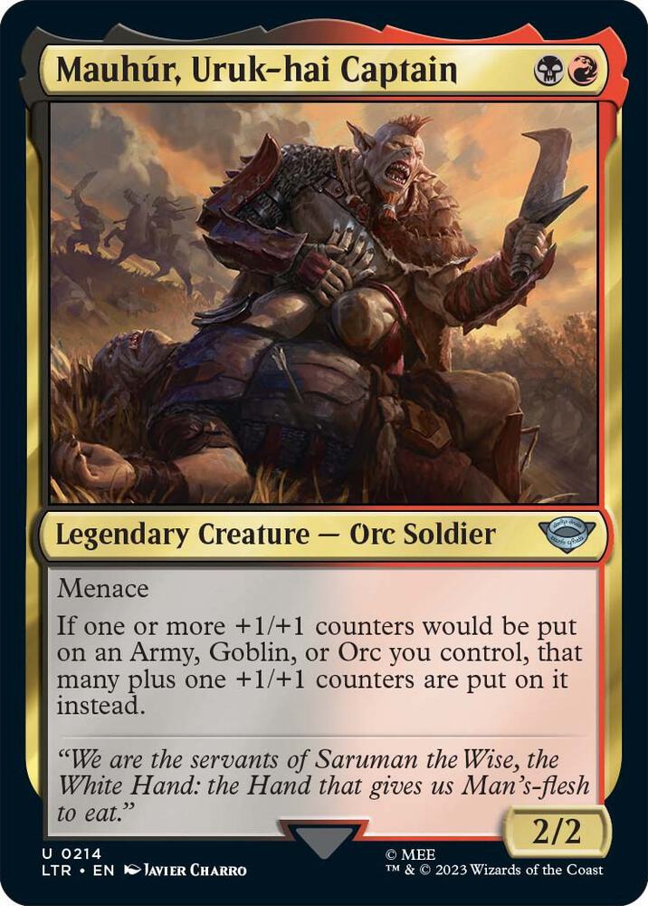 Mauhúr, Uruk-hai Captain 214 (Universes Beyond: The Lord of the Rings: Tales of Middle-earth)  | Good Games Adelaide SA