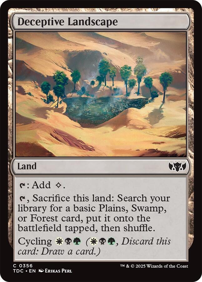 Deceptive Landscape 356 (Commander: Tarkir: Dragonstorm)  | Good Games Adelaide SA