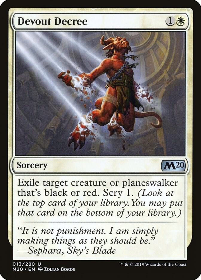 Devout Decree 13 (Core Set 2020)  - Foil | Good Games Adelaide SA