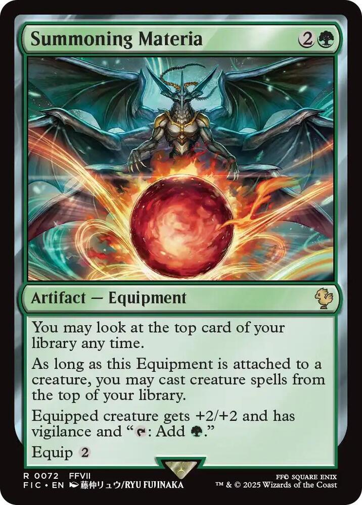 Summoning Materia 72 (Commander: FINAL FANTASY)  - Foil | Good Games Adelaide SA