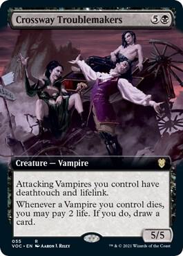 Crossway Troublemakers Extended Art 55 (Commander: Innistrad: Crimson Vow)  | Good Games Adelaide SA