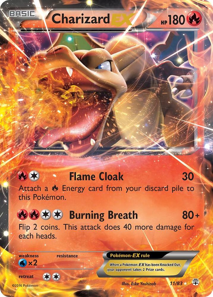 Charizard EX 11/83 (Generations)  - Holofoil | Good Games Adelaide SA