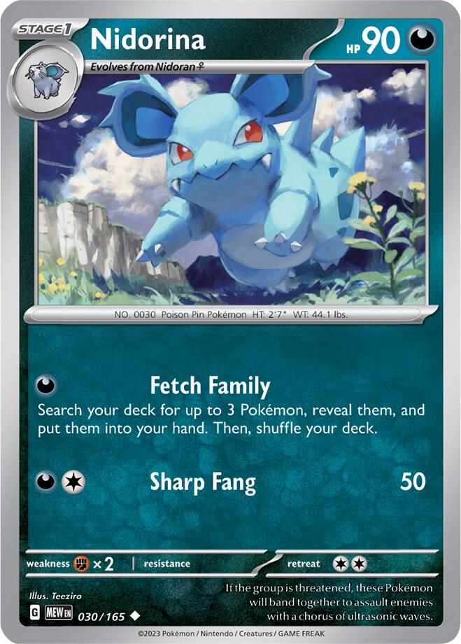 Nidorina 030/165 (SV: Scarlet & Violet 151)  | Good Games Adelaide SA