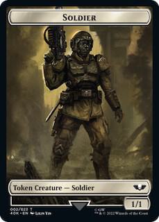 Soldier 002 Zephyrim Double Sided Token 2 // 7 (Universes Beyond: Warhammer 40,000)  | Good Games Adelaide SA