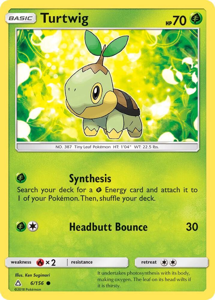 Turtwig 6/156 (SM - Ultra Prism)  | Good Games Adelaide SA