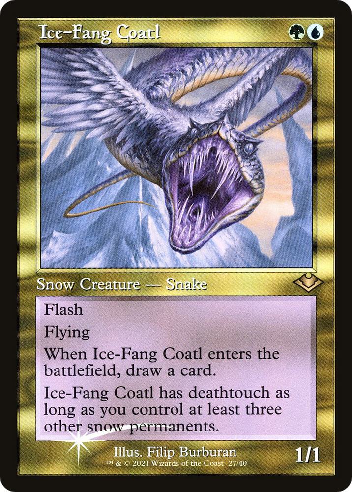 Ice-Fang Coatl 27 (Modern Horizons)  - Foil | Good Games Adelaide SA