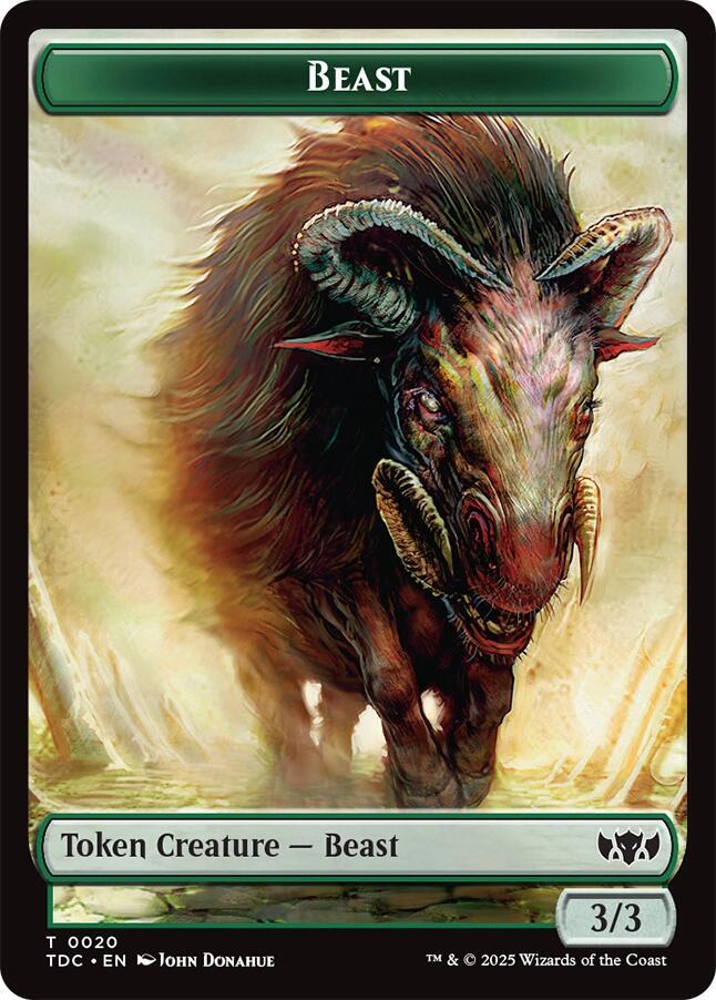 Beast // Treasure 20 // 16 (Commander: Tarkir: Dragonstorm)  | Good Games Adelaide SA