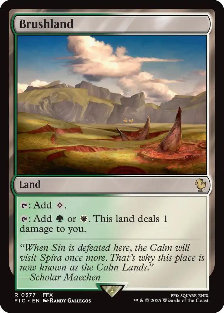 Brushland  377 (Commander: FINAL FANTASY)  - Foil | Good Games Adelaide SA