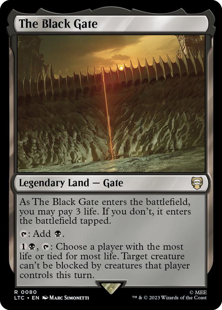 The Black Gate 80 (Commander: The Lord of the Rings: Tales of Middle-earth)  | Good Games Adelaide SA
