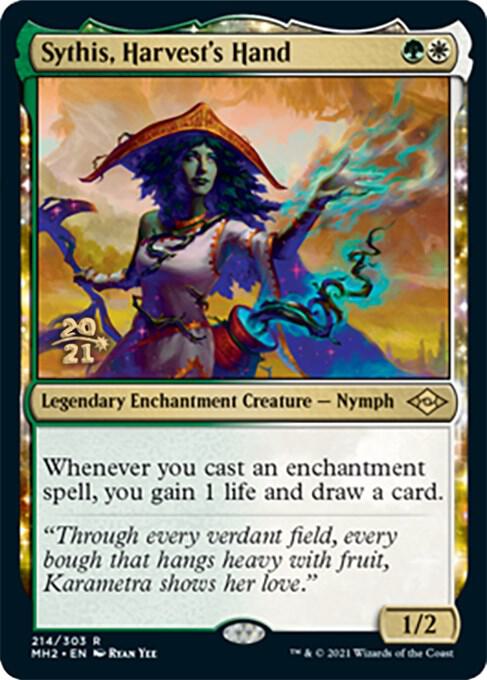 Sythis Harvests Hand 214 (Prerelease Cards)  - Foil | Good Games Adelaide SA