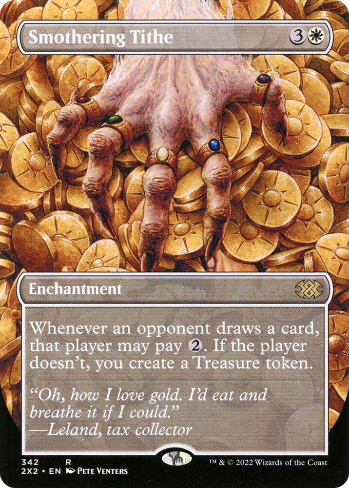 Smothering Tithe Borderless 342 (Double Masters 2022)  - Foil | Good Games Adelaide SA