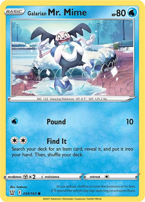 Galarian Mr. Mime 034/163 (SWSH05: Battle Styles)  | Good Games Adelaide SA