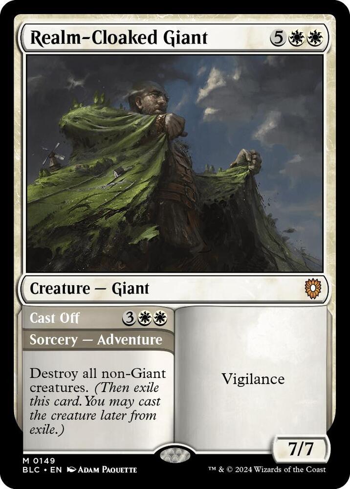 Realm-Cloaked Giant // Cast Off 149 (Commander: Bloomburrow)  | Good Games Adelaide SA