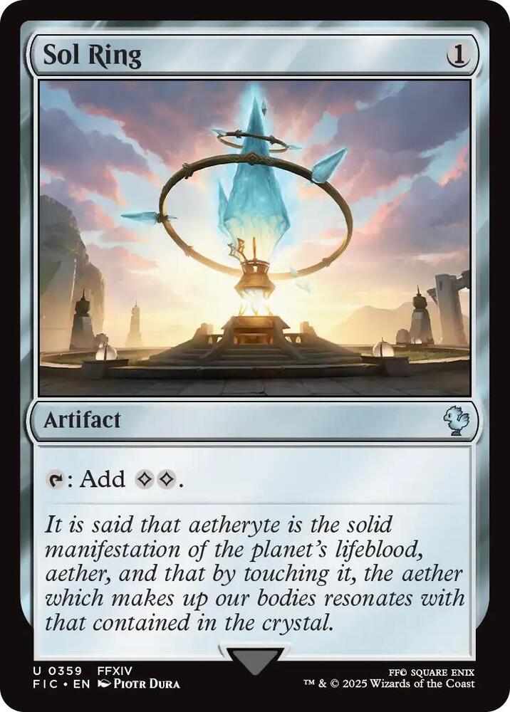 Sol Ring 359/100 (Commander: FINAL FANTASY)  | Good Games Adelaide SA
