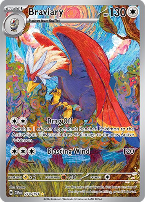 Braviary 214/191 (SV08: Surging Sparks)  - Holofoil | Good Games Adelaide SA