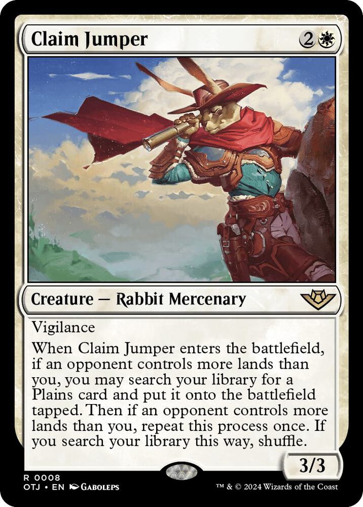 Claim Jumper 8/286 (Outlaws of Thunder Junction)  - Foil | Good Games Adelaide SA