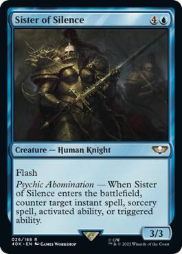 Sister of Silence Surge Foil 26 (Universes Beyond: Warhammer 40,000)  - Foil | Good Games Adelaide SA
