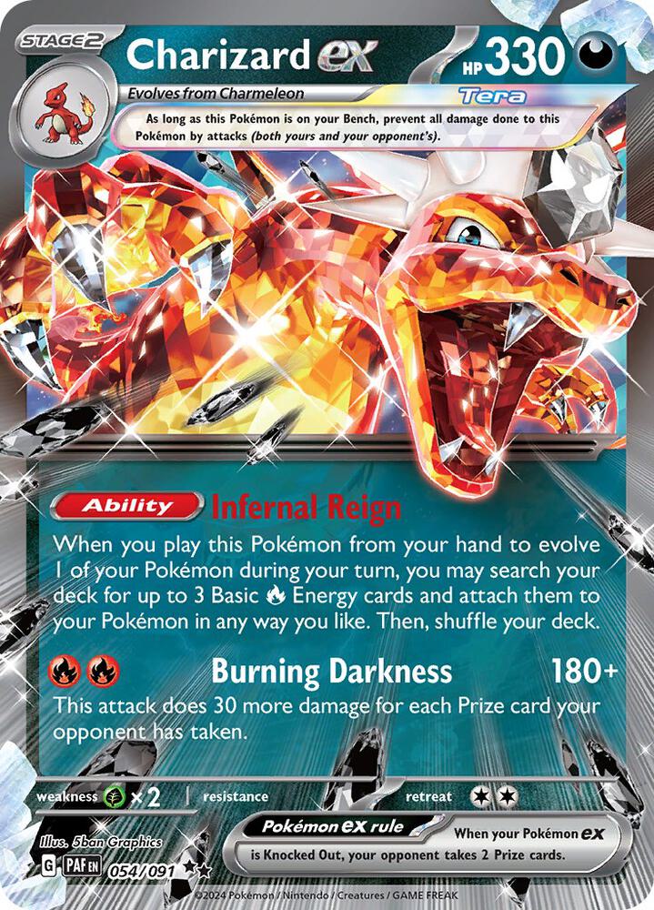 Charizard ex 054 091 054/091 (SV: Paldean Fates)  - Holofoil | Good Games Adelaide SA