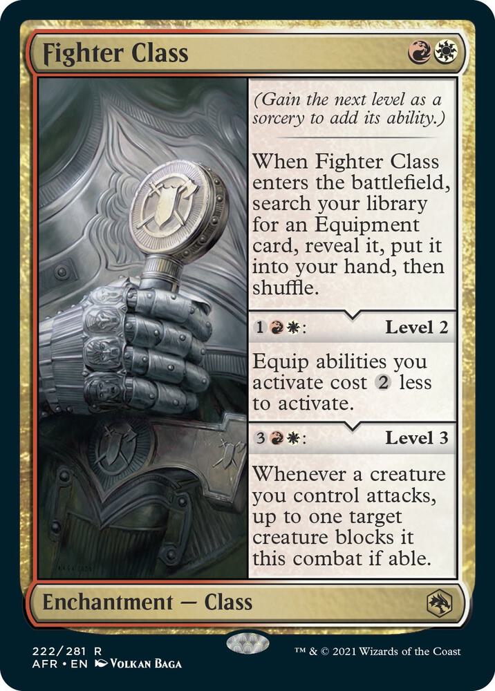 Fighter Class 222 (Adventures in the Forgotten Realms)  - Foil | Good Games Adelaide SA
