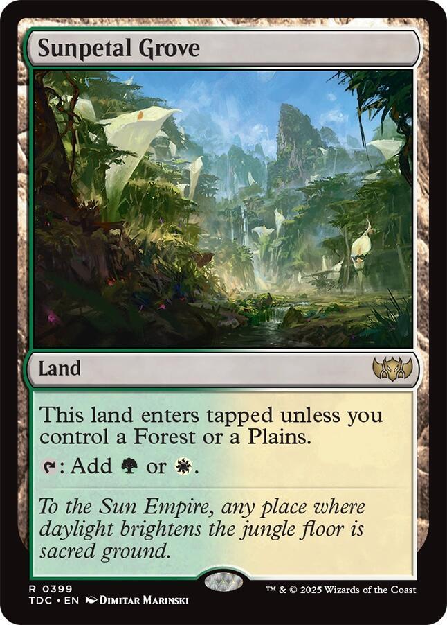 Sunpetal Grove 399 (Commander: Tarkir: Dragonstorm)  | Good Games Adelaide SA