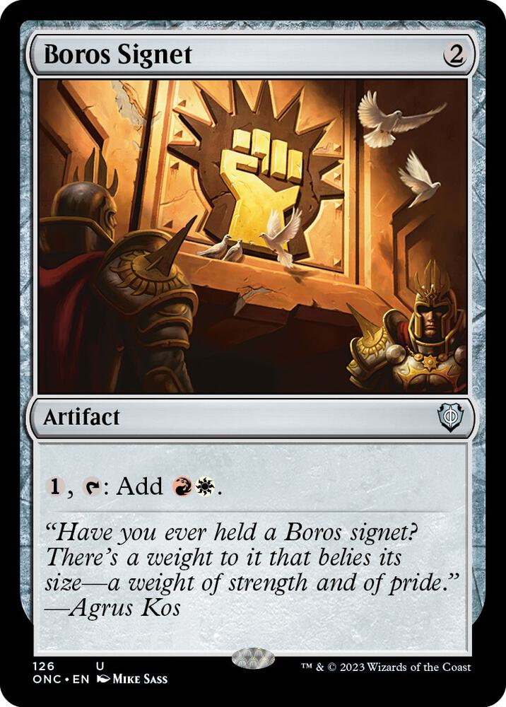 Boros Signet 126 (Commander: Phyrexia: All Will Be One)  | Good Games Adelaide SA