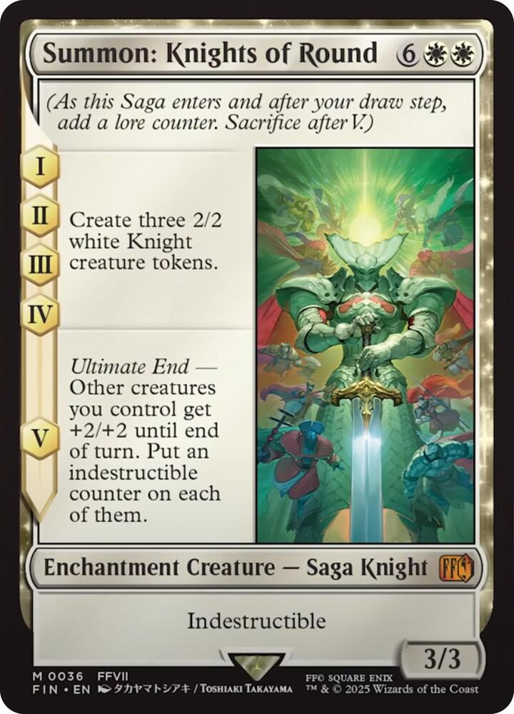 Summon: Knights of Round 36 (FINAL FANTASY)  - Foil | Good Games Adelaide SA