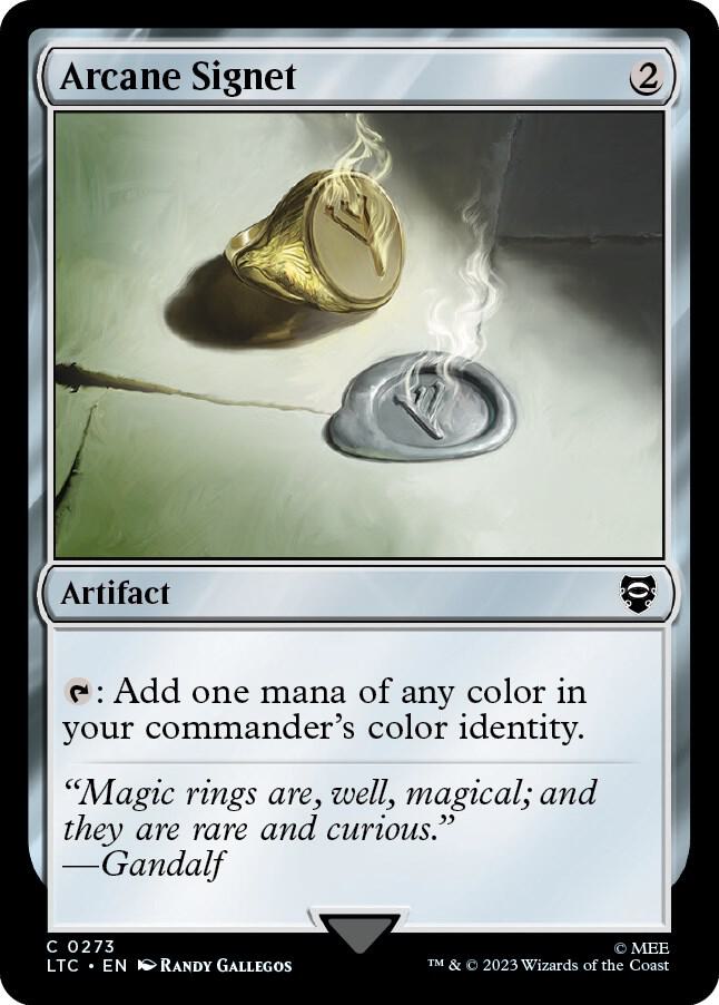 Arcane Signet 273 (Commander: The Lord of the Rings: Tales of Middle-earth)  | Good Games Adelaide SA