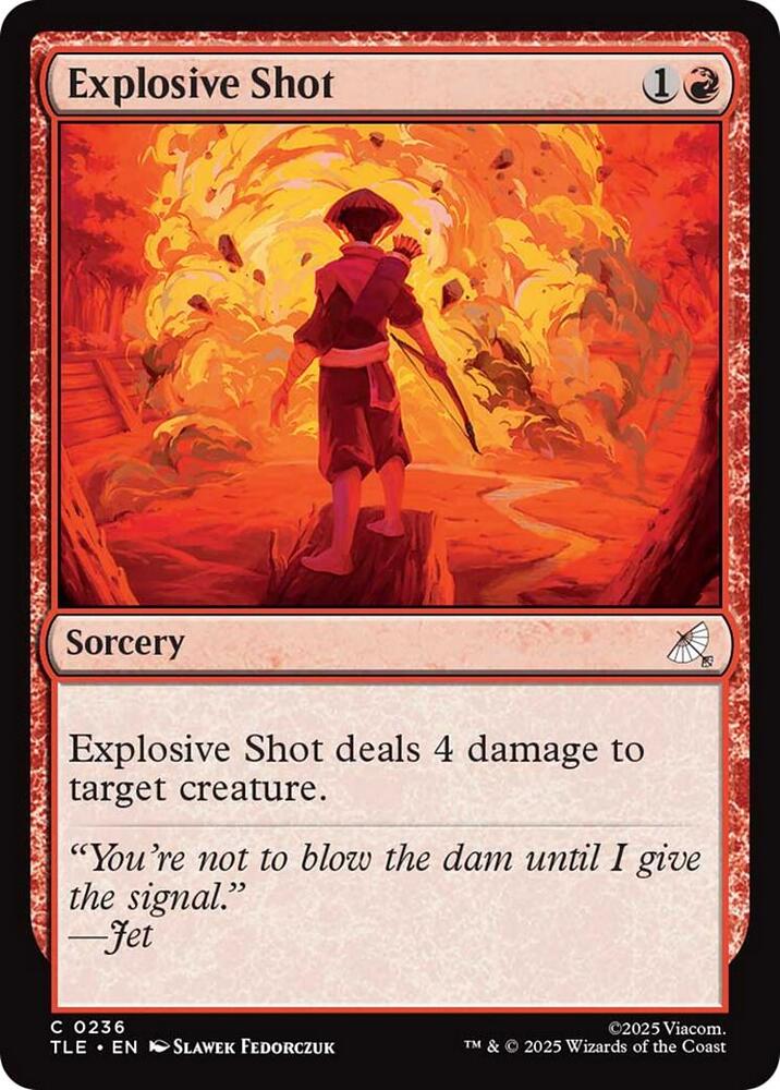 Explosive Shot  236 (Avatar: The Last Airbender: Eternal-Legal)  - Foil | Good Games Adelaide SA