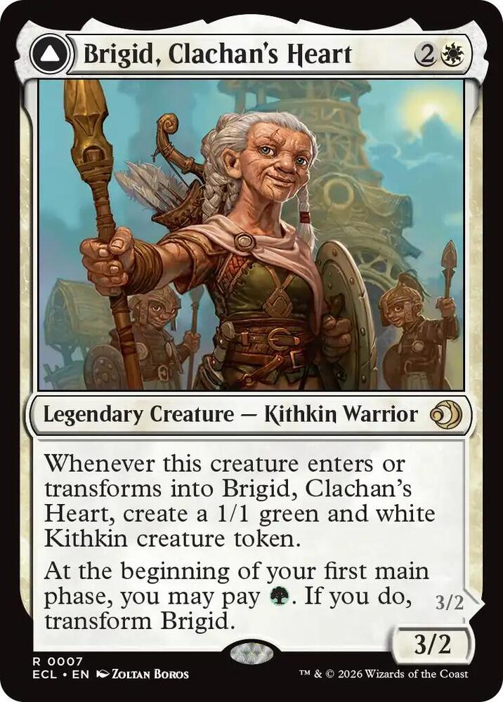 Brigid, Clachan's Heart // Brigid, Doun's Mind 7 (Lorwyn Eclipsed)  - Foil | Good Games Adelaide SA