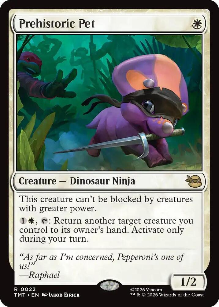 Prehistoric Pet 22 (Teenage Mutant Ninja Turtles)  - Foil | Good Games Adelaide SA